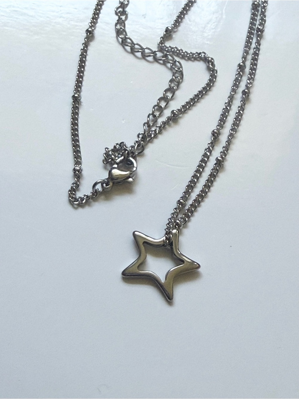 Y2K Stainless Steel Star Pendant Necklace